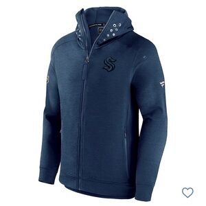 Fanatics Seattle Kraken Authentic Pro-Tech Lightweight Full-Zip Hoodie Size L